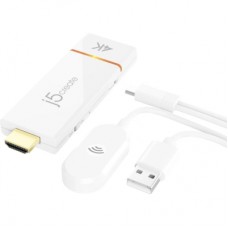 Адаптер ScreenCast 4K WI-FI 15m Miracast/AirPlay/Chromecast black J5create (JVAW76-N)