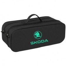 Сумка-органайзер Poputchik в багажник Skoda NEW LOGO чорна (03-146-2Д)