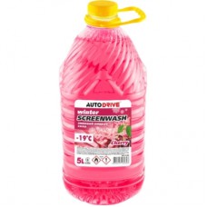 Омивач автомобільний AUTO DRIVE WINTER SCREEN WASH CHERRY -19 °С, ПЕТ 5 л (AD0142)