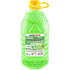 Омивач автомобільний AUTO DRIVE WINTER SCREEN WASH LIME -19 °С, ПЕТ 5 л (AD0139)