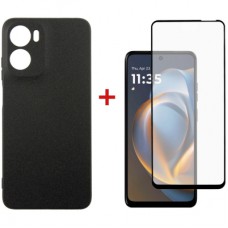 Чохол до мобільного телефона Dengos Motorola G05 Carbon+glass Black (DG-KM-178)