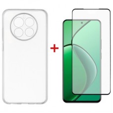 Чохол до мобільного телефона Dengos Realme 12 4G/5G TPU+glass Transparent (DG-KM-173)