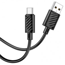 Дата кабель USB 2.0 AM to USB-C 1.0m 3A black HOCO (HC-X88-TC-BK)