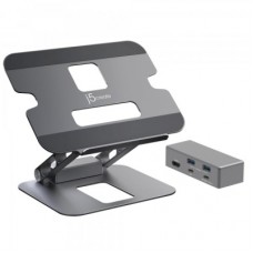 Порт-реплікатор J5create Dock-Station USB-C 6-in-1 (HDMI/PD/USB-A/USB-C) (JTS327-N)