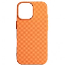 Чохол до мобільного телефона Armorstandart LikeCarbon2 MagCase Apple iPhone 16 Pro Kevlar Orange (ARM88596)