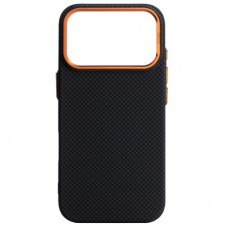 Чохол до мобільного телефона Armorstandart LikeCarbon2 SE MagCase Apple iPhone 17 Pro Kevlar Black Orange (ARM89164)
