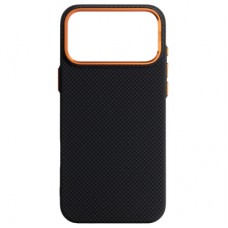 Чохол до мобільного телефона Armorstandart LikeCarbon2 SE MagCase Apple iPhone 17 Pro Max Kevlar Black Orange (ARM89165)