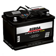 Акумулятор автомобільний Berga Power Block AGM 70Ah Ев (-/+) (760EN) (5709010767502)