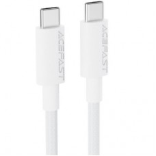 Дата кабель USB-C to USB-C 1.2m 3A white Acefast (6974316284253)