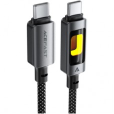 Дата кабель USB-C to USB-C 1.2m 60W black Acefast (6974316284666)