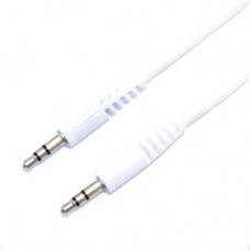 Кабель мультимедійний 3.5mm M to 3.5mm M 1.0m white XQISIT (4029948026954)