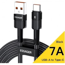 Дата кабель USB 2.0 AM to USB-C 1.0m 7A black Essager (EXCT-XC01)