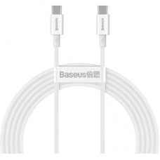 Дата кабель USB-C to USB-C 2.0m 100W white Baseus (CATYS-C02)
