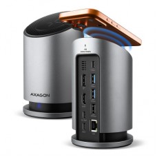 Концентратор AXAGON USB-C 9-in-1 wireless 15W PD100W 0.6m (HMC-WL9)