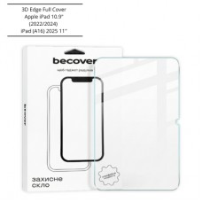Скло захисне BeCover 3D Edge Full Cover Apple iPad 10.9" (2022/2024) / iPad (A16) 2025 11" (714773)