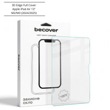 Скло захисне BeCover 3D Edge Full Cover Apple iPad Air 13" M2/M3 (2024/2025) (714775)