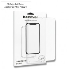 Скло захисне BeCover 3D Edge Full Cover Apple iPad Mini 7 2024 (714772)