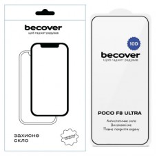 Скло захисне BeCover 10D Poco F8 Ultra Black (714764)