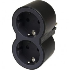 Мережевий розгалужувач Legrand Стандарт 2х2К+C передні розетки (694517)