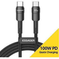 Дата кабель USB-C to USB-C 0.5m 100W black Essager (EXCTT1-XCB01)