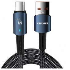 Дата кабель USB 2.0 AM to USB-C 1.0m 7A 100W blue Essager (EXC7A-CG03-P)