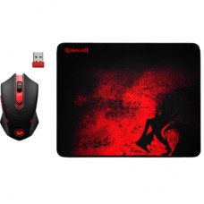 Мишка Defender M601WL-BA Wireless + mouse pad Black/Red (78227)