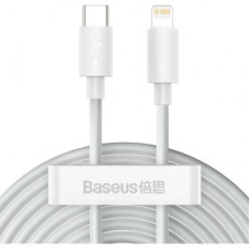 Дата кабель USB 2.0 AM to Lightning 1.5m 20W Simple WisdomKit (2PCS) white Baseus (TZCATLZJ-02)