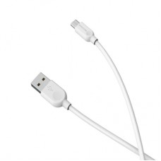 Дата кабель USB 2.0 AM to Micro 5P 1.0m 2.4A BX14 white BOROFONE (6957531089988)