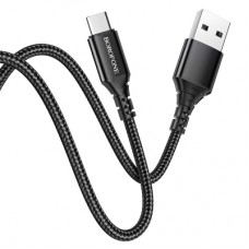 Дата кабель USB 2.0 AM to Micro 5P 1.0m 2.4A BX54 black BOROFONE (6931474745811)