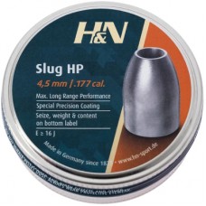 Пульки H&N Slug HP 4,5 мм, 0,65 г, 400 шт/уп (96345101001)