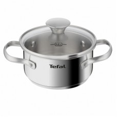 Каструля Tefal Minis, з кришкою,1л, нержавіюча сталь, скло (H8743155)