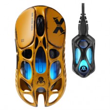 Мишка GravaStar Mercury X Pro 8K RGB Wireless/Bluetooth/USB Battle-Worn Yellow (GS_X_PRO_YLW)