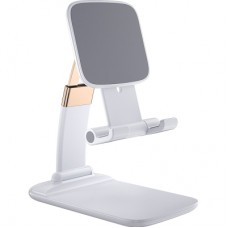 Підставка до планшета та телефона Knight Foldable Desk Mobile Phone Holder Stand (Plastic) White Essager (EZJZM-QSSJ02)