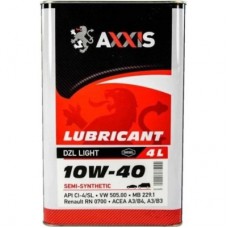 Моторна олива AXXIS 10W-40 DZL Light 4л (AX-2039)