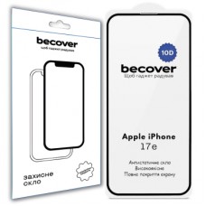 Скло захисне BeCover 10D Apple iPhone 17e Black (715142)