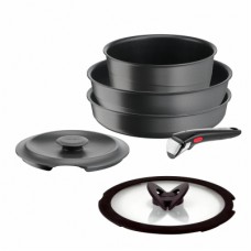 Набір посуду Tefal Ingenio Inspiration, 6 предметів, чорний (L867S604)