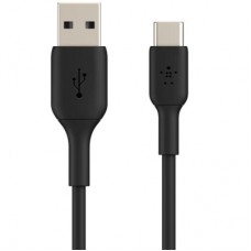 Дата кабель USB 2.0 AM to USB-C 0.15m 15W PVC black Belkin (CAB001BT0MBK)