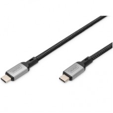 Дата кабель USB-C to USB-C 3.0m USB 4.0 black Digitus (DB-300443-030-S)