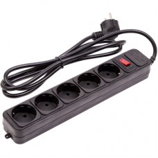 Мережевий фільтр живлення PowerPlant 1.8м, 5 розеток (JY-1056/1.8) (EX610709)