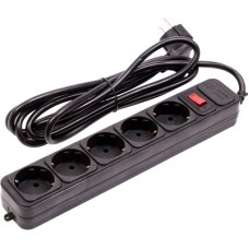 Мережевий фільтр живлення PowerPlant 3м, 5 розеток (JY-1056/3) (EX610716)