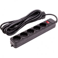 Мережевий фільтр живлення PowerPlant 5м, 5 розеток (JY-1056/5) (EX610723)