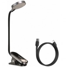 Настільна лампа Baseus Comfort Reading Mini Clip Lamp with battery Dark Gray (DGRAD-0G)
