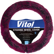 Чохол на руль VITOL M пурпур. (VLOD-F101 BK/PRL M)