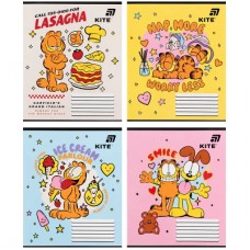 Зошит Kite Garfield, 12 аркушів, коса лінія (GF26-235)