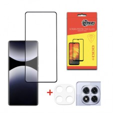 Скло захисне Dengos Xiaomi Redmi Note 14 Pro 5G + camera protection Black (DG-TGSCP-12)