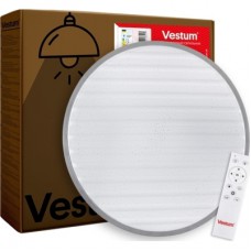 Світильник Vestum GRILL зоряне небо 72W 3000К- 6500К 5600Lm з пультом срібний (VS-81023)