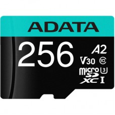 Карта пам'яті ADATA 256GB microSD class 10 UHS-I U3 V30 A2 Premier Pro SD 6.0 (AUSDX256GUI3V30SA2-RA1)