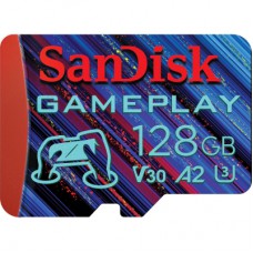 Карта пам'яті SanDisk 128GB microSD class 10 UHS-I U3 V30 A2 GamePlay (SDSQXAA-128G-GN6XN)