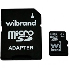 Карта пам'яті Wibrand 256GB microSD class 10 UHS-I U3 (WICDHU3/256GB-A)