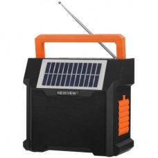 Акустична система NEWVEW NV-9153 Solar Panel/BT/USB/TF/FM Orange (NWVW-NV-9153-OR)